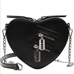 🖤Punk Gothic Razor Heart Bag🖤